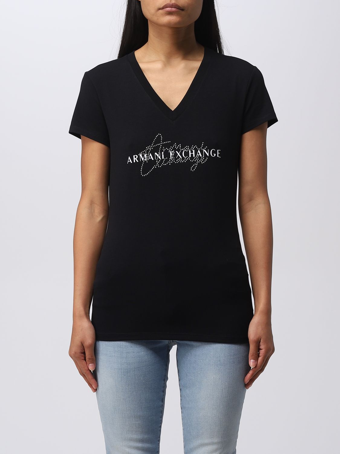ARMANI t-shirt for woman - | Armani Exchange t-shirt 3RYTBRYJDTZ online GIGLIO.COM