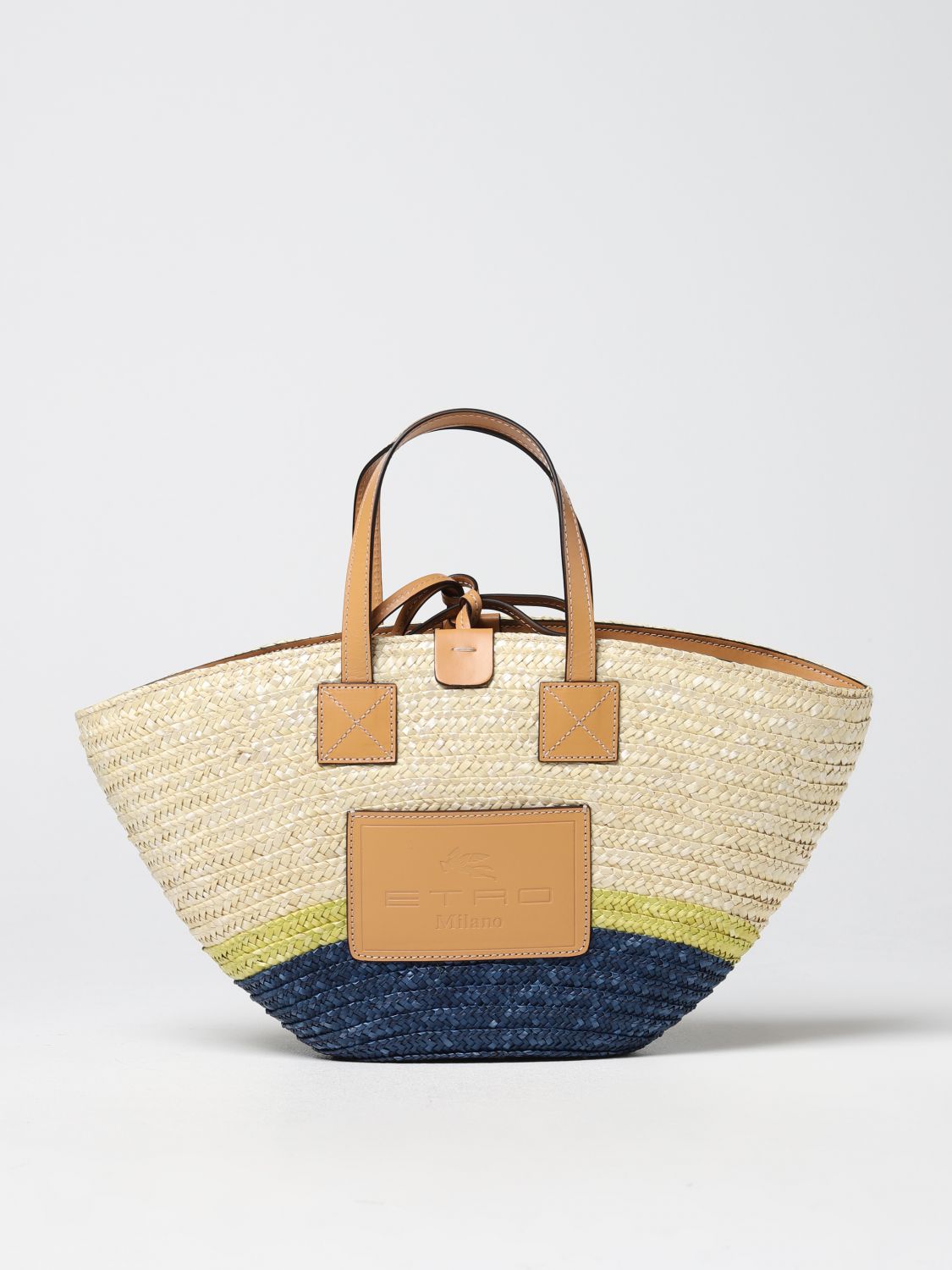 Etro tote bag in woven straw