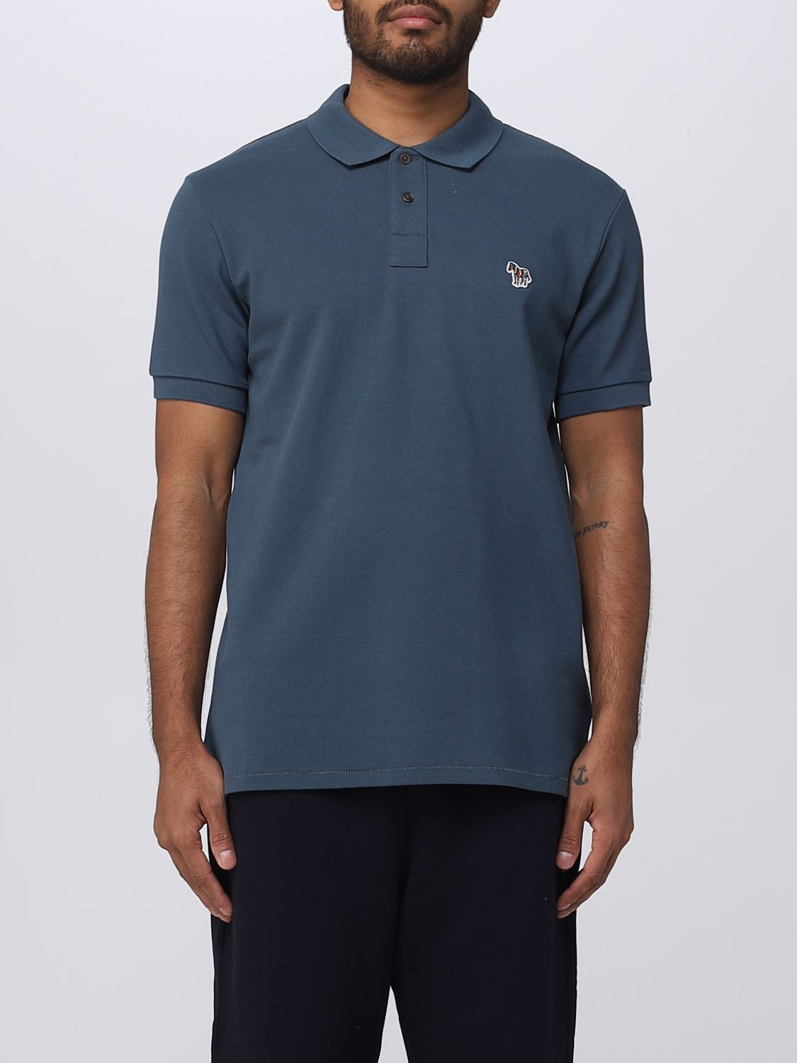 Ps By Paul Smith Polo Shirt Ps Paul Smith Men Color Blue 1