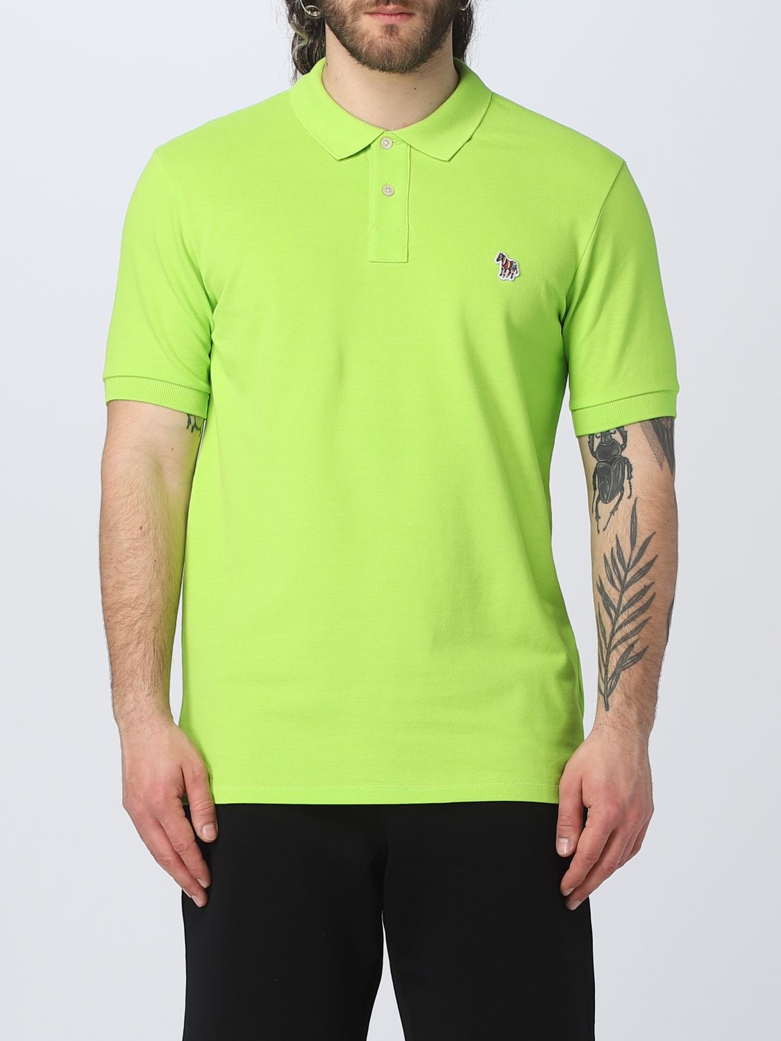 Ps By Paul Smith Polo Shirt Ps Paul Smith Men Color Lime