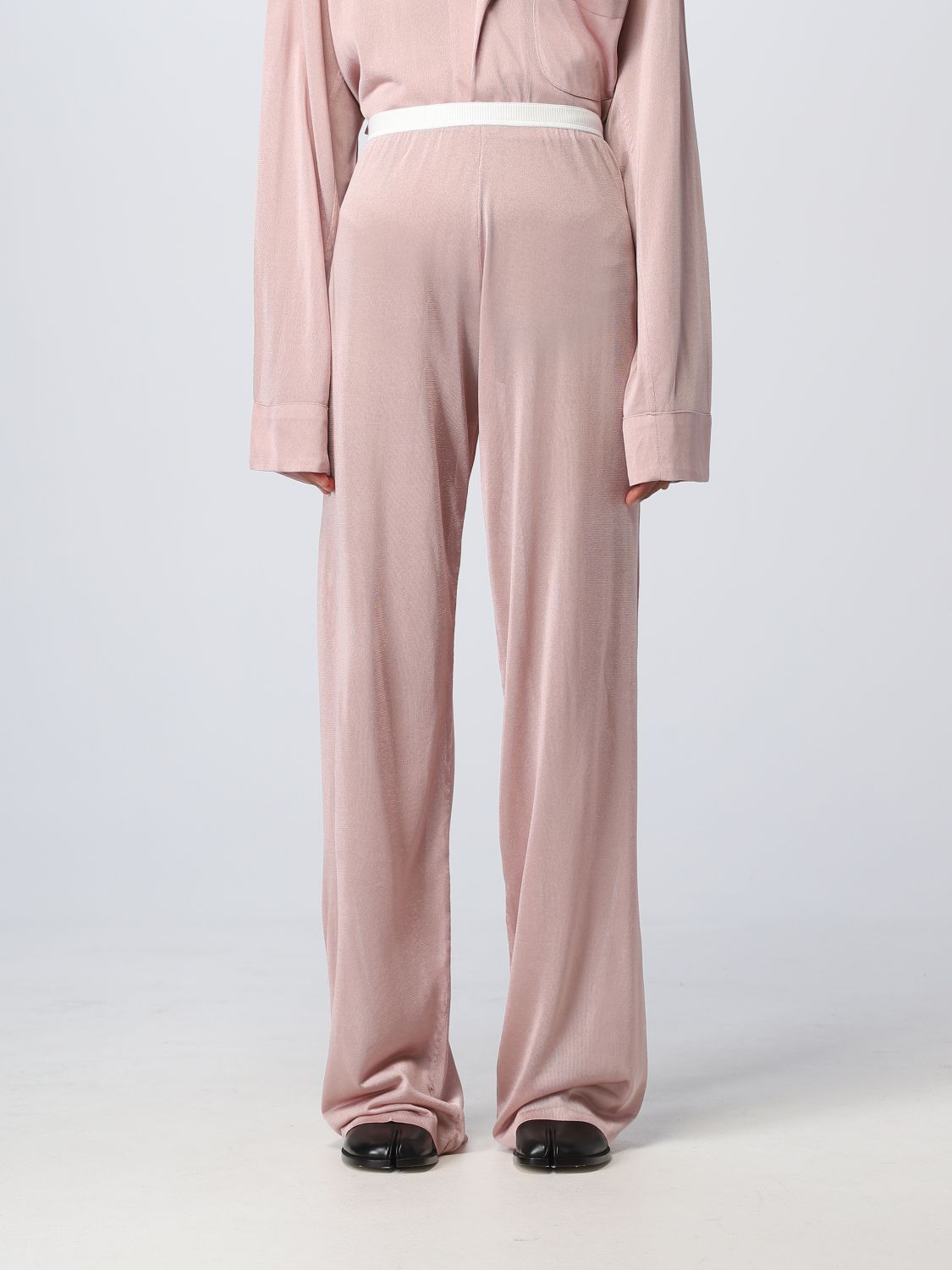 Shop Maison Margiela Pants  Woman Color Pink