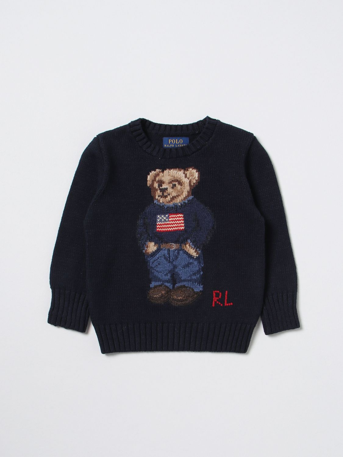 POLO RALPH LAUREN: sweater for boys - Blue | Polo Ralph Lauren sweater  321668286 online on 