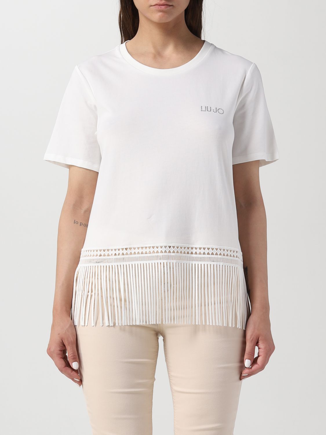 LIU JO: t-shirt for woman - White | Liu Jo t-shirt TA3150J5003 online ...