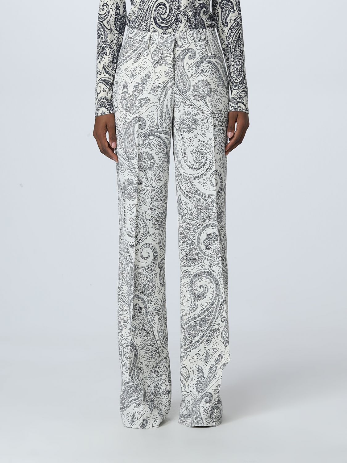 Creatie in stand houden Netjes ETRO: pants for woman - White | Etro pants 122321920 online on GIGLIO.COM