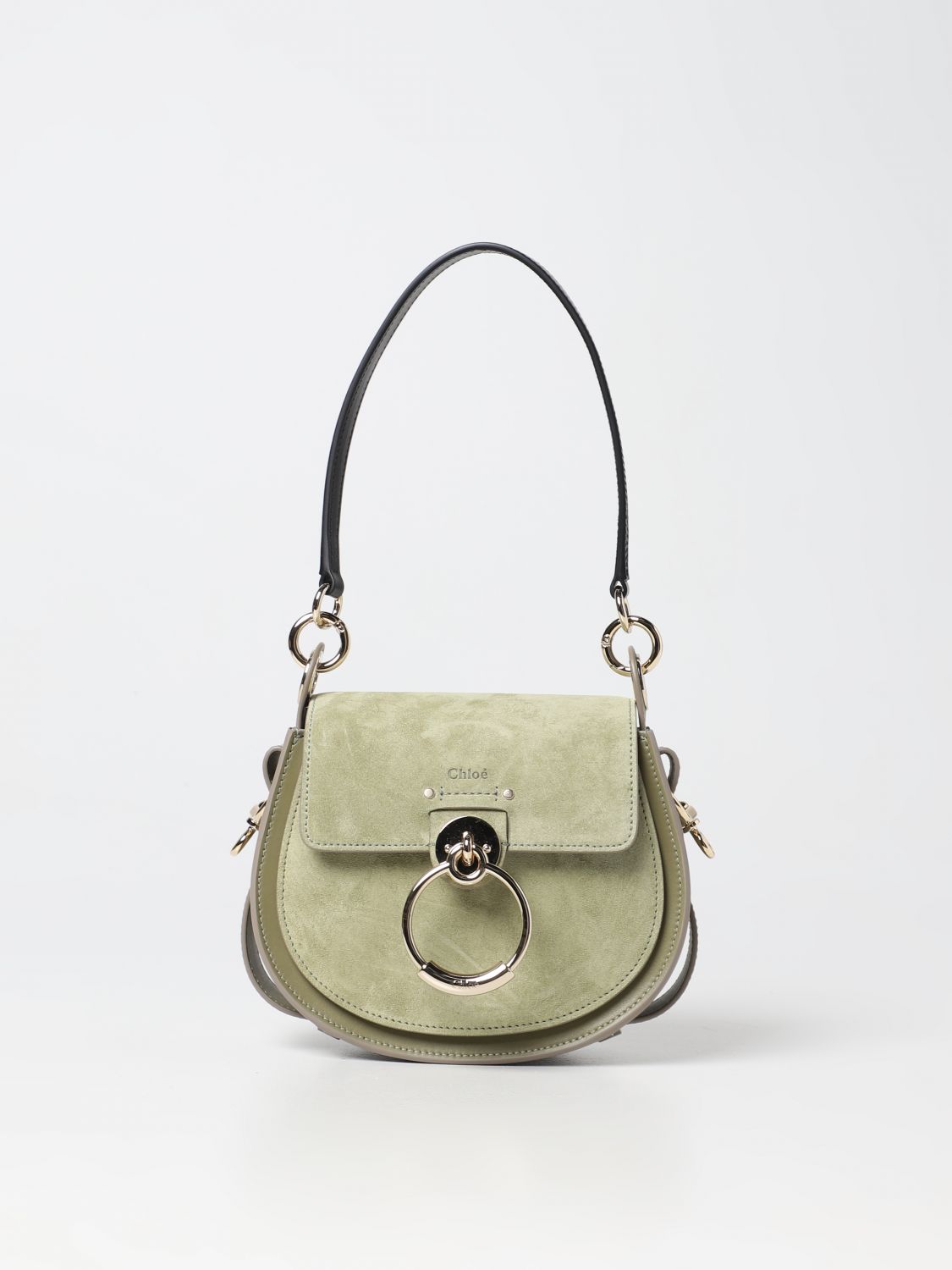 CHLOÉ: Tess leather bag - Green  Chloé crossbody bags C23SS153J74 online  at