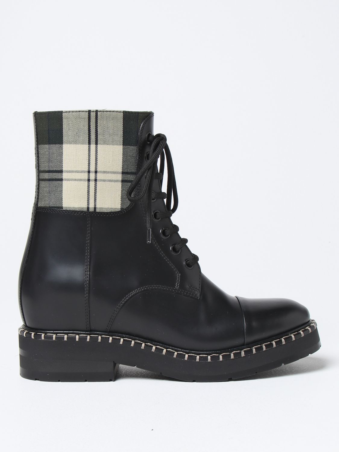 CHLOÉ: flat ankle boots for woman - Black | Chloé flat ankle boots ...
