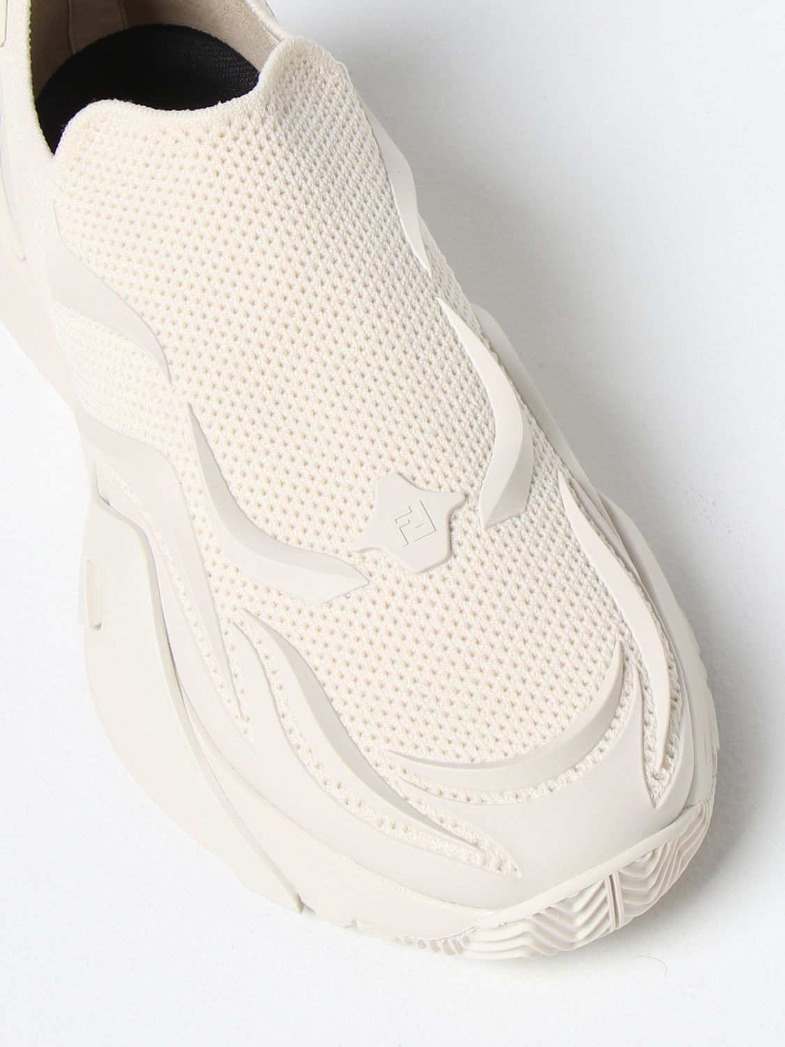 Sneakers Fendi: Sneakers Flow Fendi in mesh bianco 4
