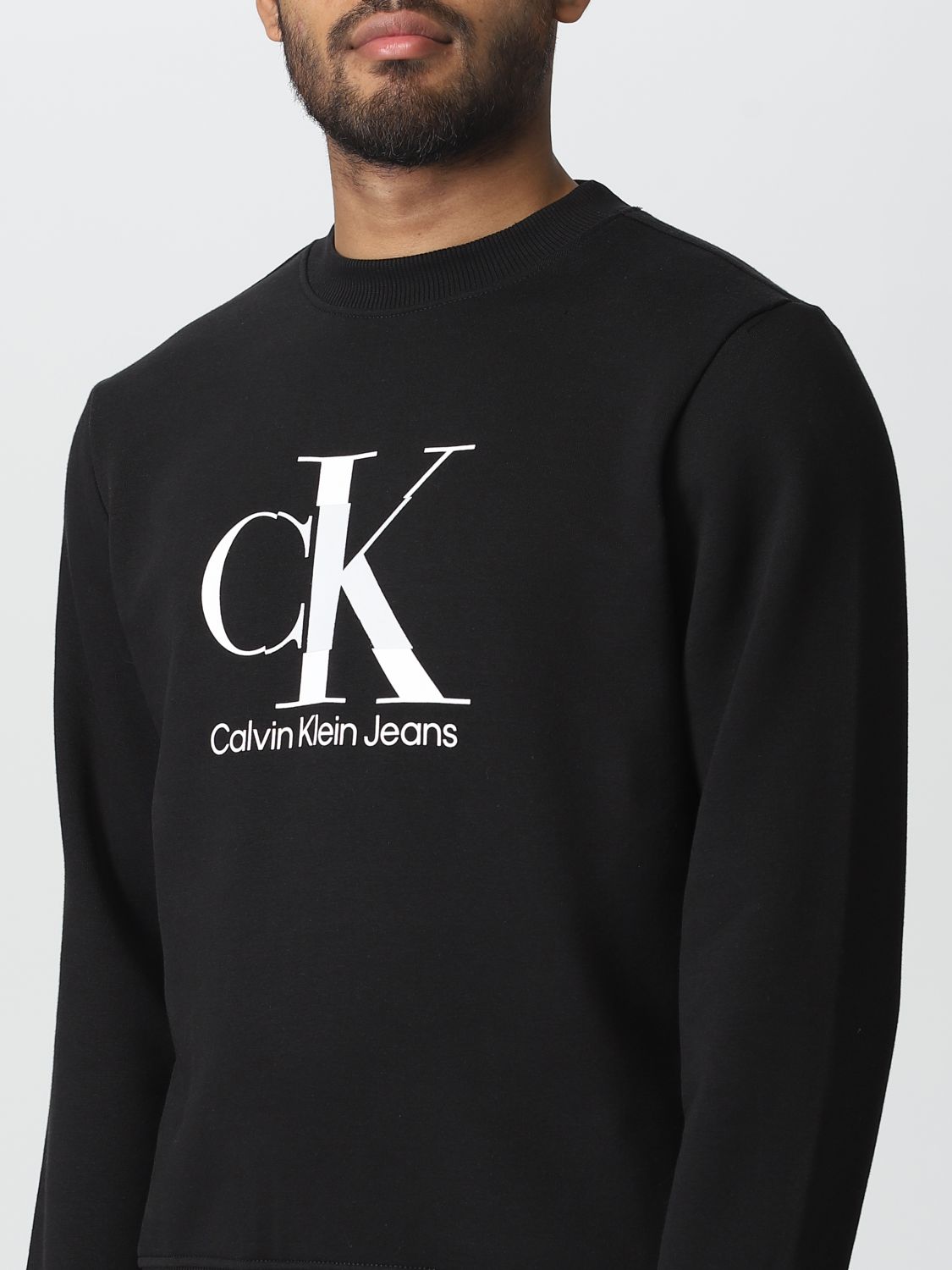 Credential spørgeskema fravær CALVIN KLEIN JEANS: sweatshirt for man - Black | Calvin Klein Jeans  sweatshirt J30J323298 online on GIGLIO.COM