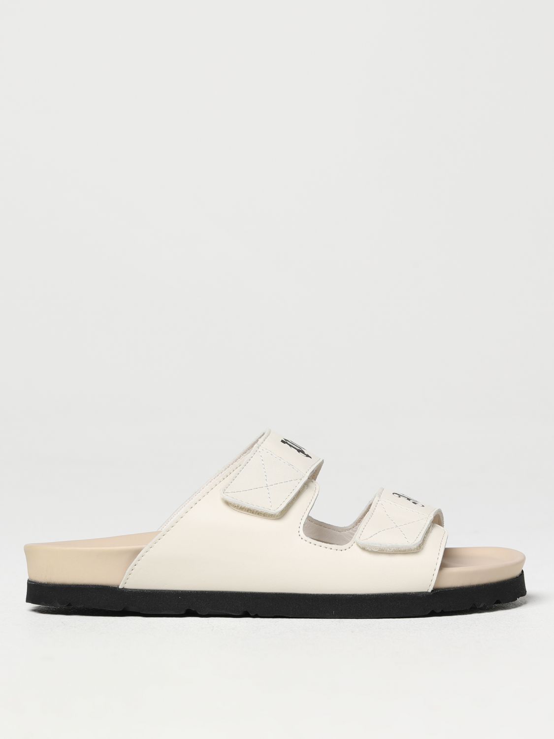 PALM ANGELS: flat sandals for woman - White | Palm Angels flat sandals ...