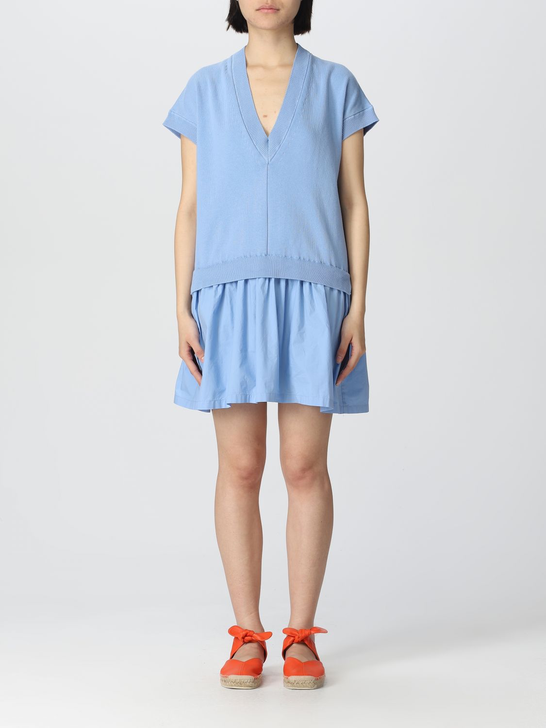 Vestido Semicouture: Vestido Semicouture para mujer azul claro 1