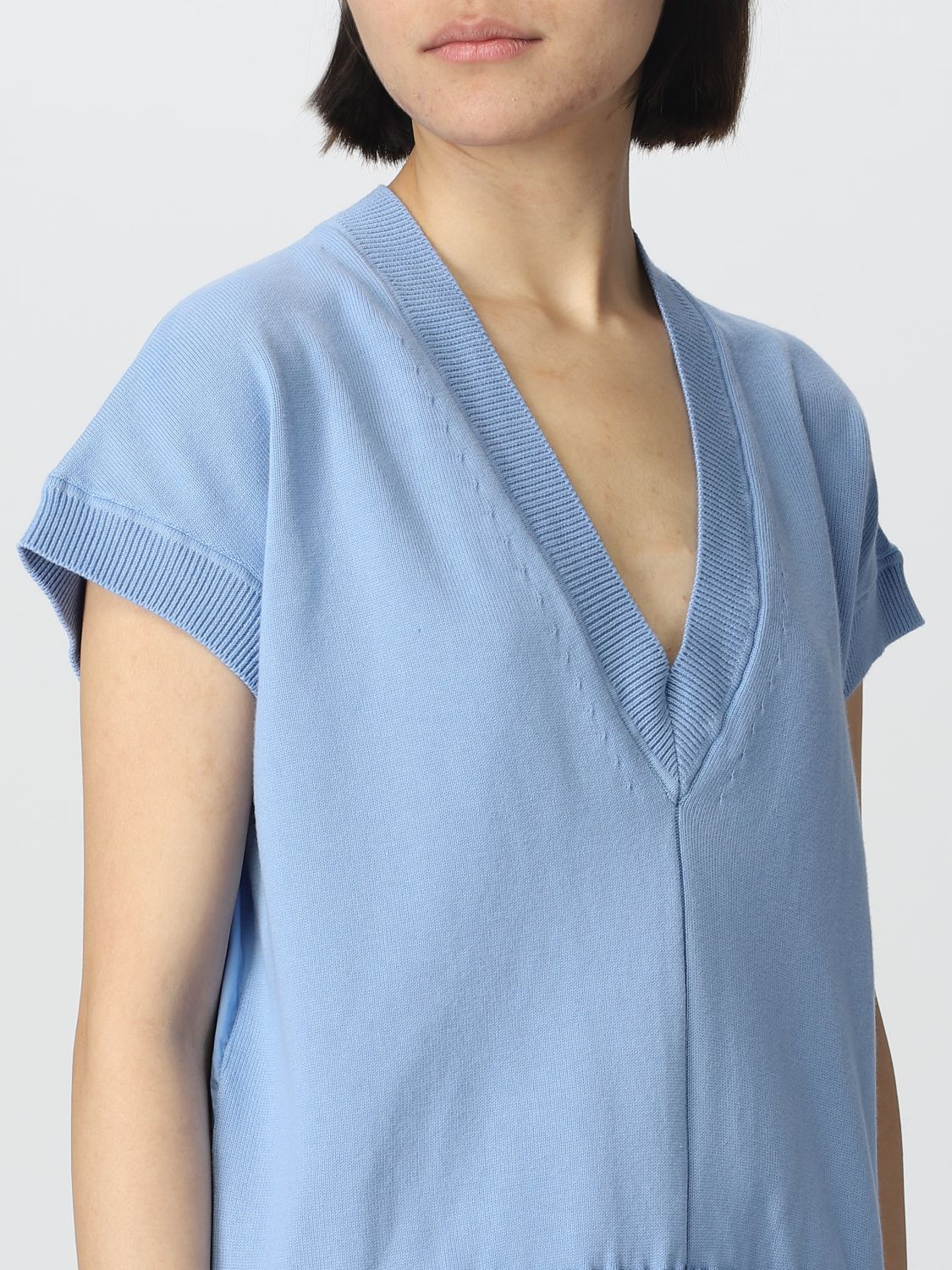 Vestido Semicouture: Vestido Semicouture para mujer azul claro 3