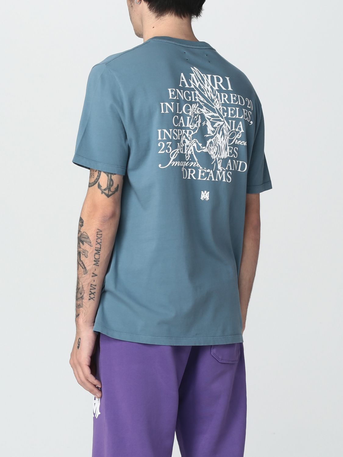 Camiseta Amiri: Camiseta Amiri para hombre azul oscuro 3