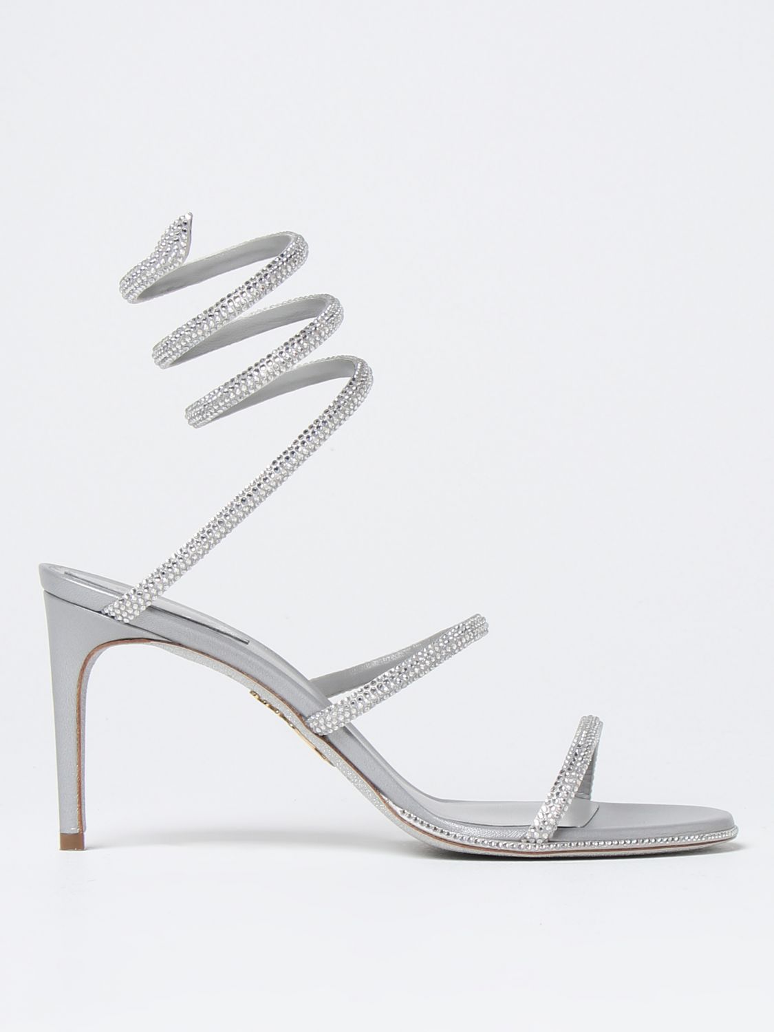René Caovilla Heeled Sandals Rene Caovilla Woman Color Grey | ModeSens