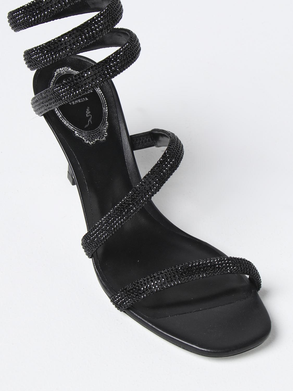 Sandales à talons Rene Caovilla: Sandales à talons Rene Caovilla femme noir 4