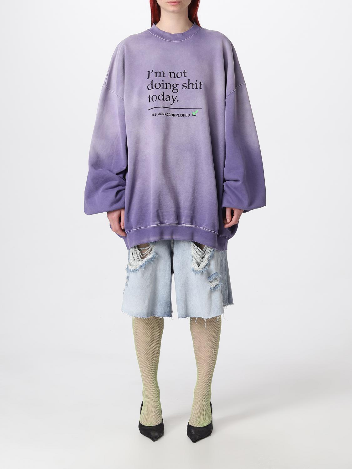 Purple 'I'm Not Doing Shit Today' Sweatshirt