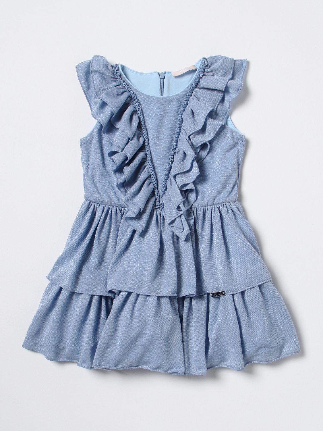 LIU JO KIDS: dress for girls - Gnawed Blue | Liu Jo Kids dress ...