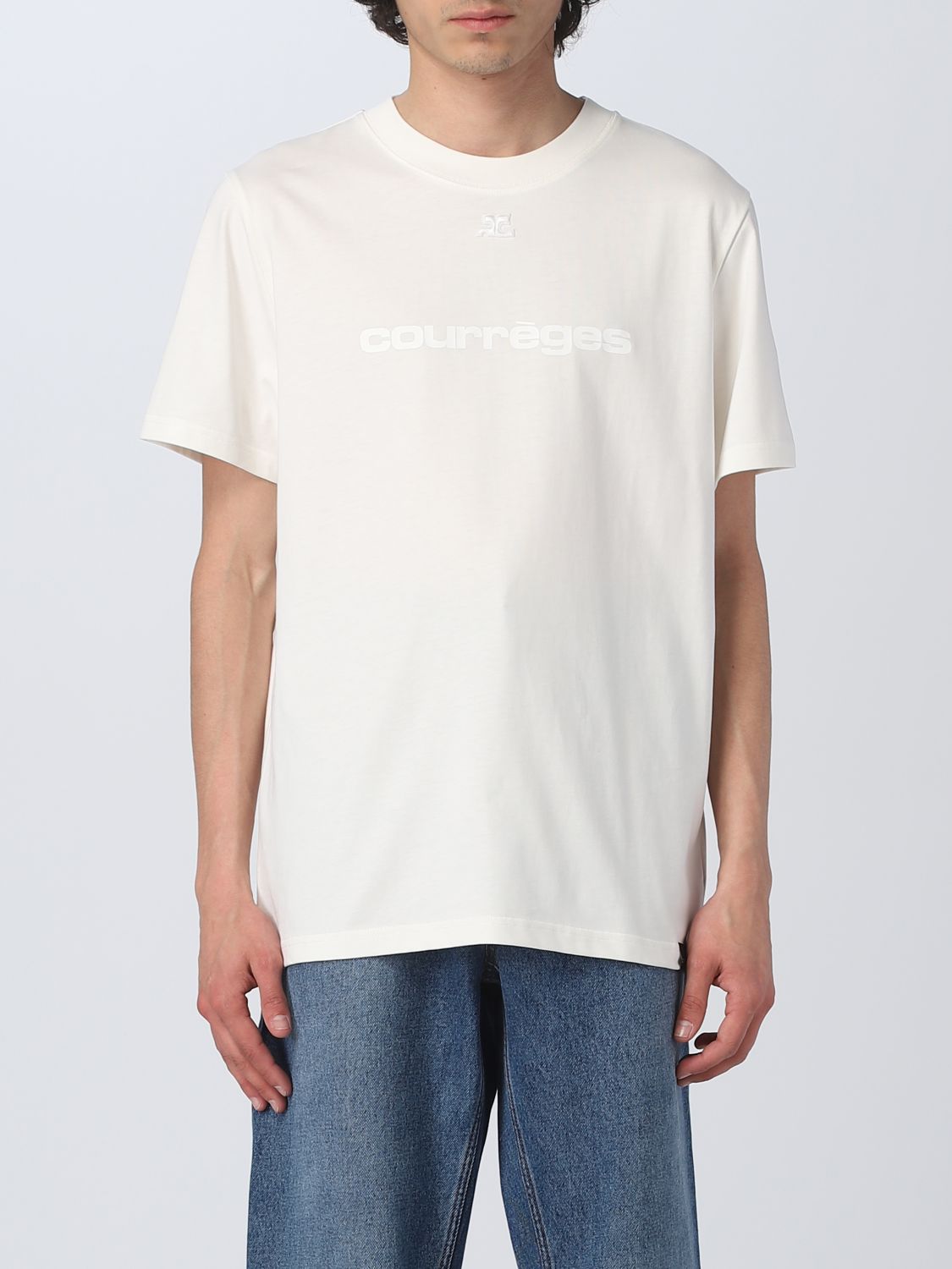 T-shirt Courrèges: T-shirt Courrèges homme blanc 1