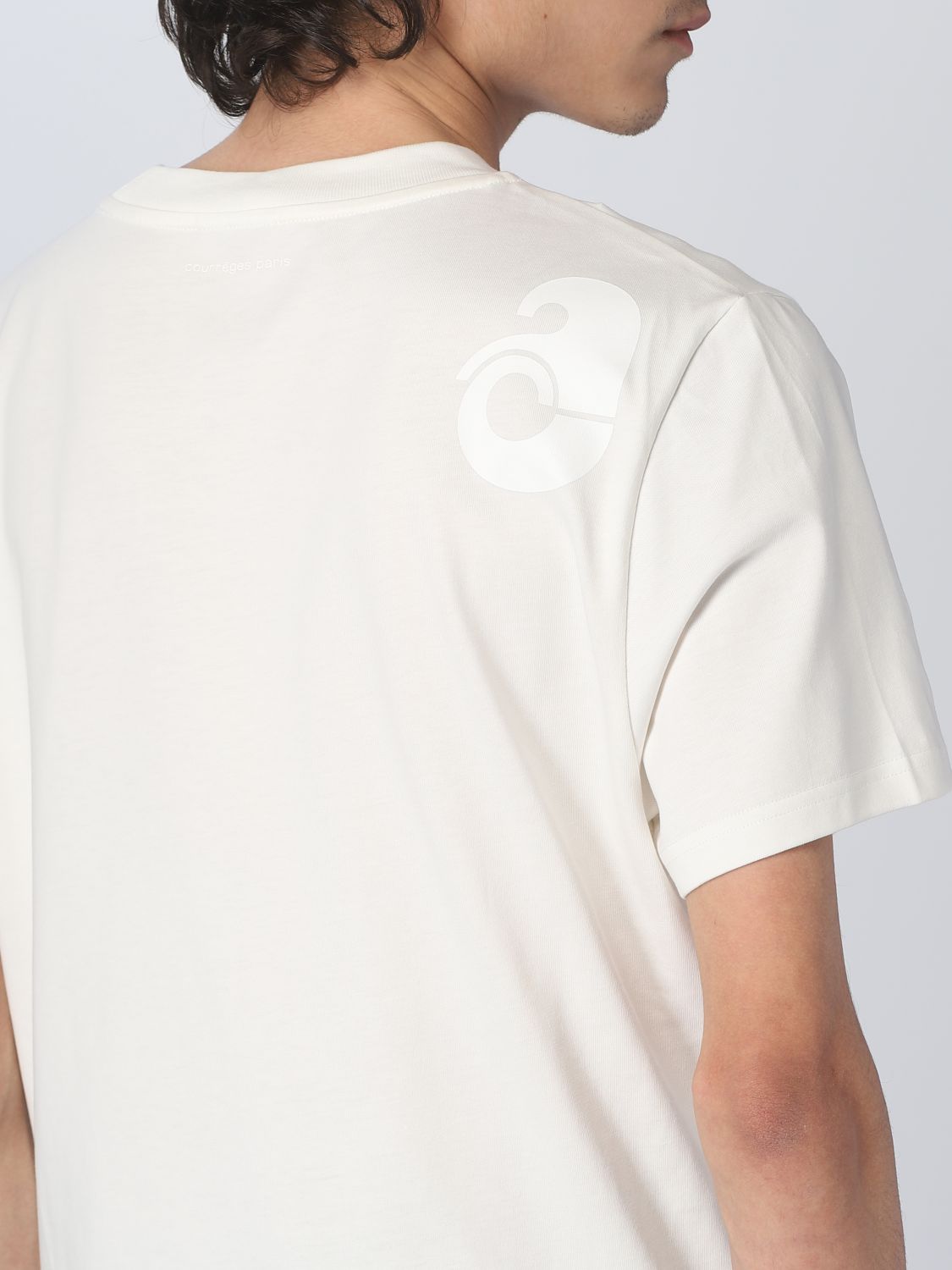 Camiseta Courrèges: Camiseta Courrèges para hombre blanco 4