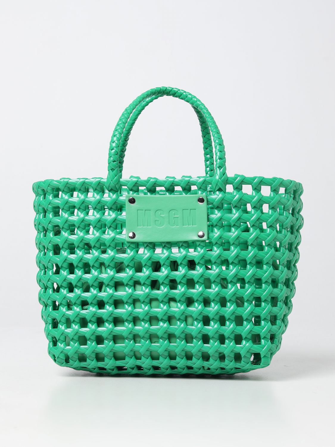 Msgm Tote Bags  Woman Colour Green