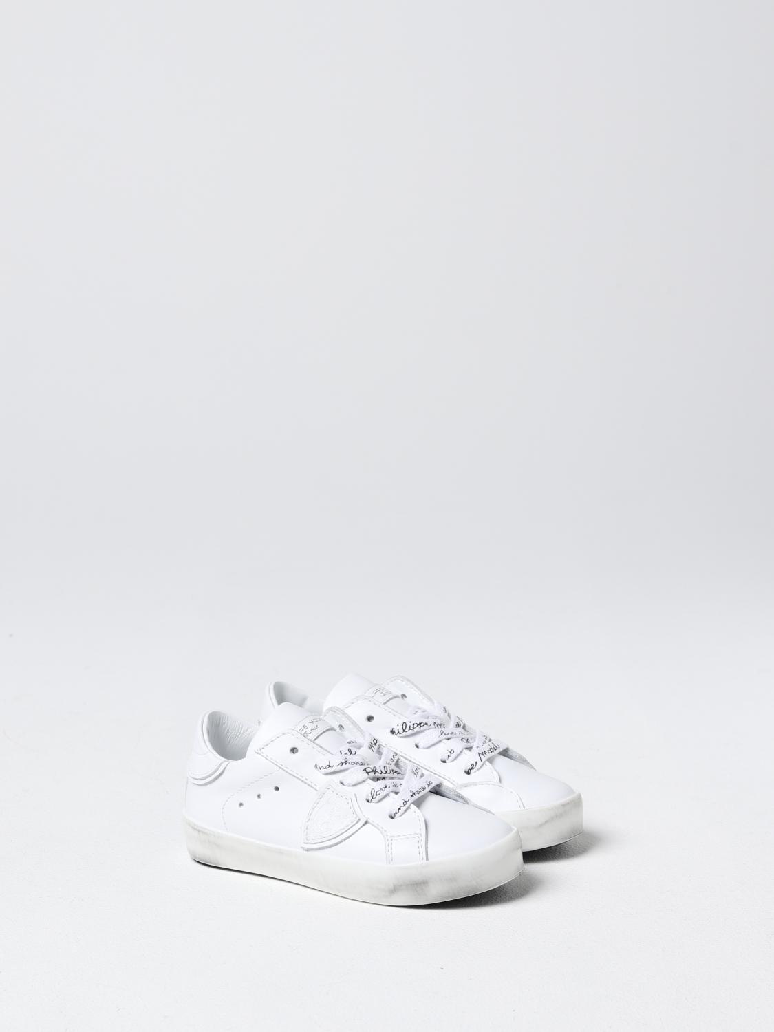 Scarpe Philippe Model Junior: Sneakers Philippe Model Junior in pelle bianco 2