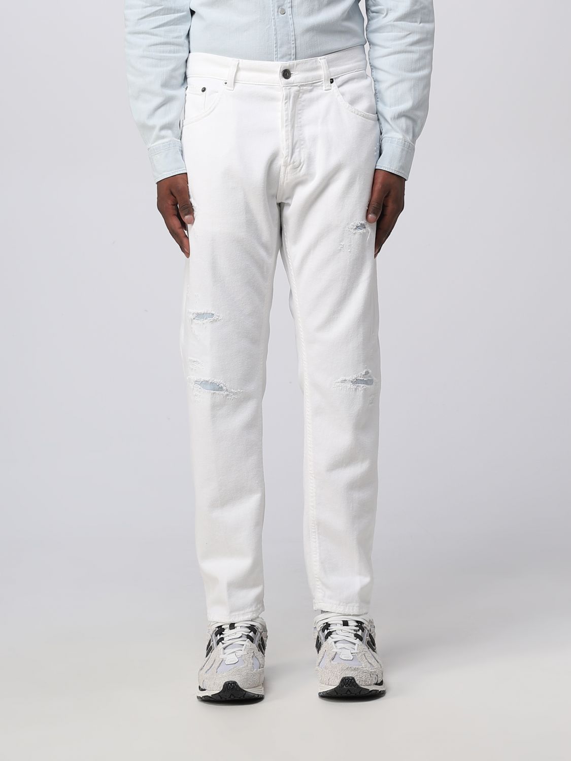 vergaan helper Stier DONDUP: jeans for man - White | Dondup jeans UP576BF0014UFN9 online on  GIGLIO.COM