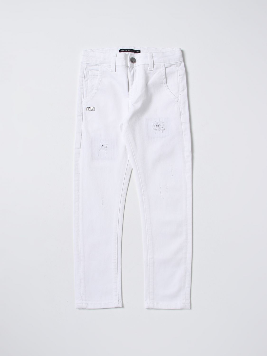 Trousers Daniele Alessandrini: Daniele Alessandrini trousers for boy white 1