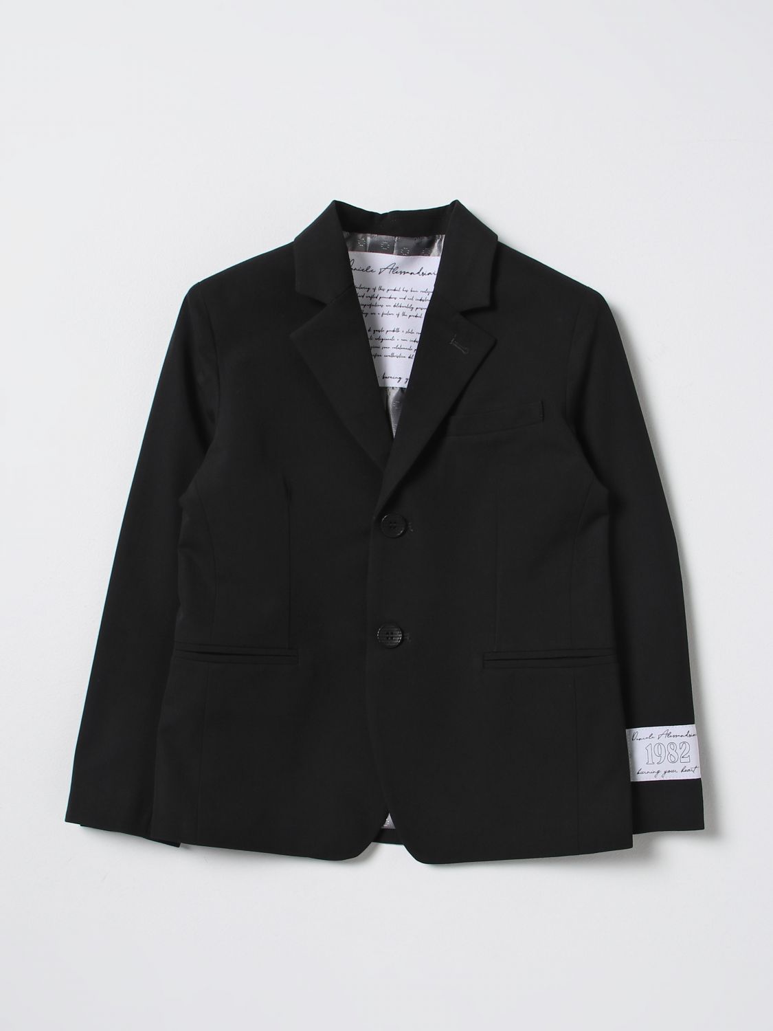 Jacket Daniele Alessandrini: Daniele Alessandrini jacket for boy black 1