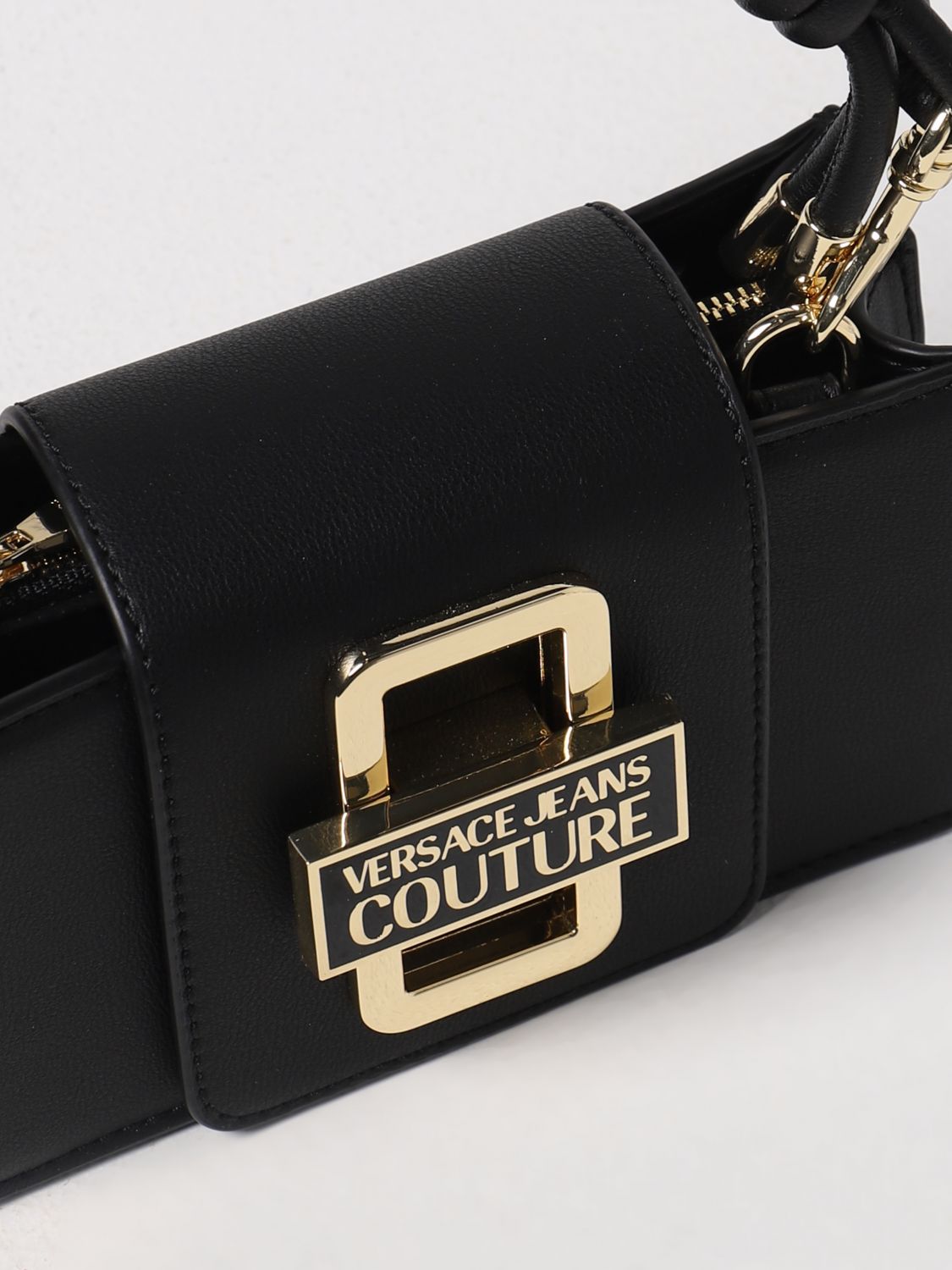 Borsa mini Versace Jeans Couture: Borsa Versace Jeans Couture in pelle sintetica laminata nero 3