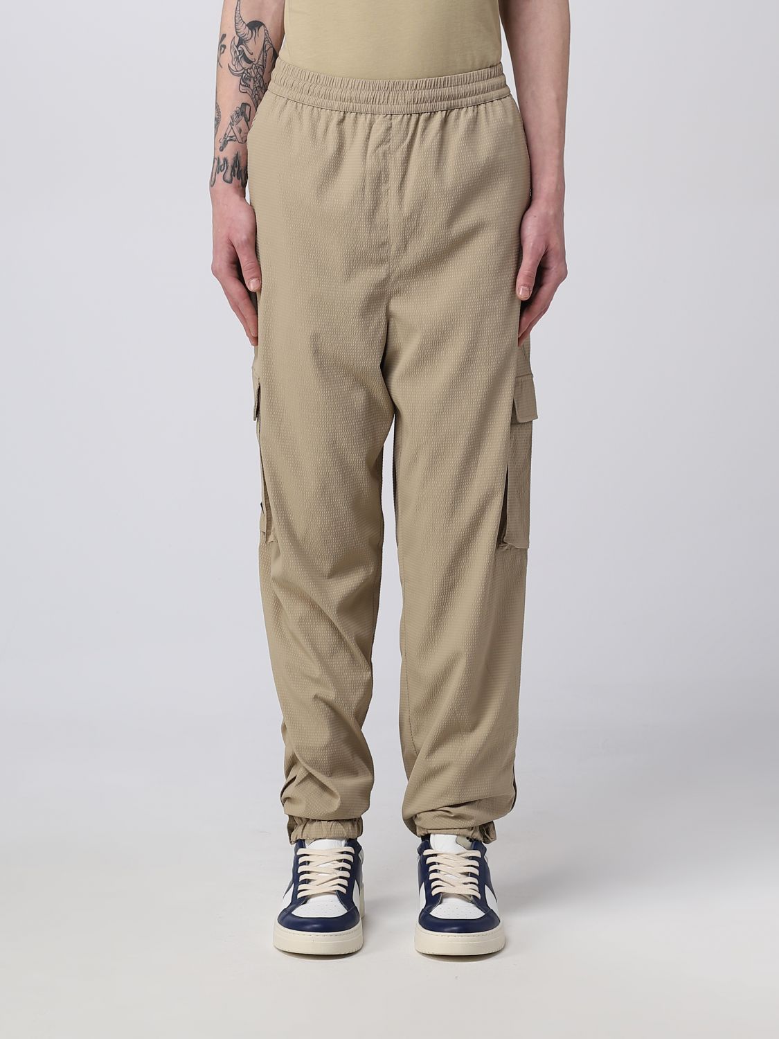 DAILY PAPER trousers DAILY PAPER MEN colour BEIGE,E20149022