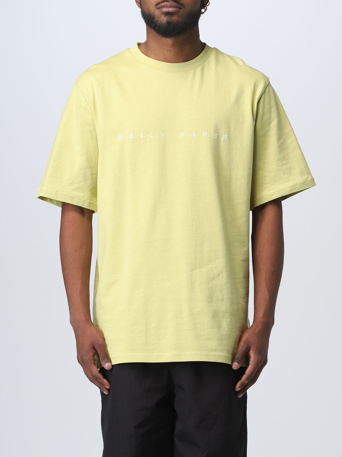 DAILY PAPER T-SHIRT DAILY PAPER MEN COLOR GREEN,E20159012