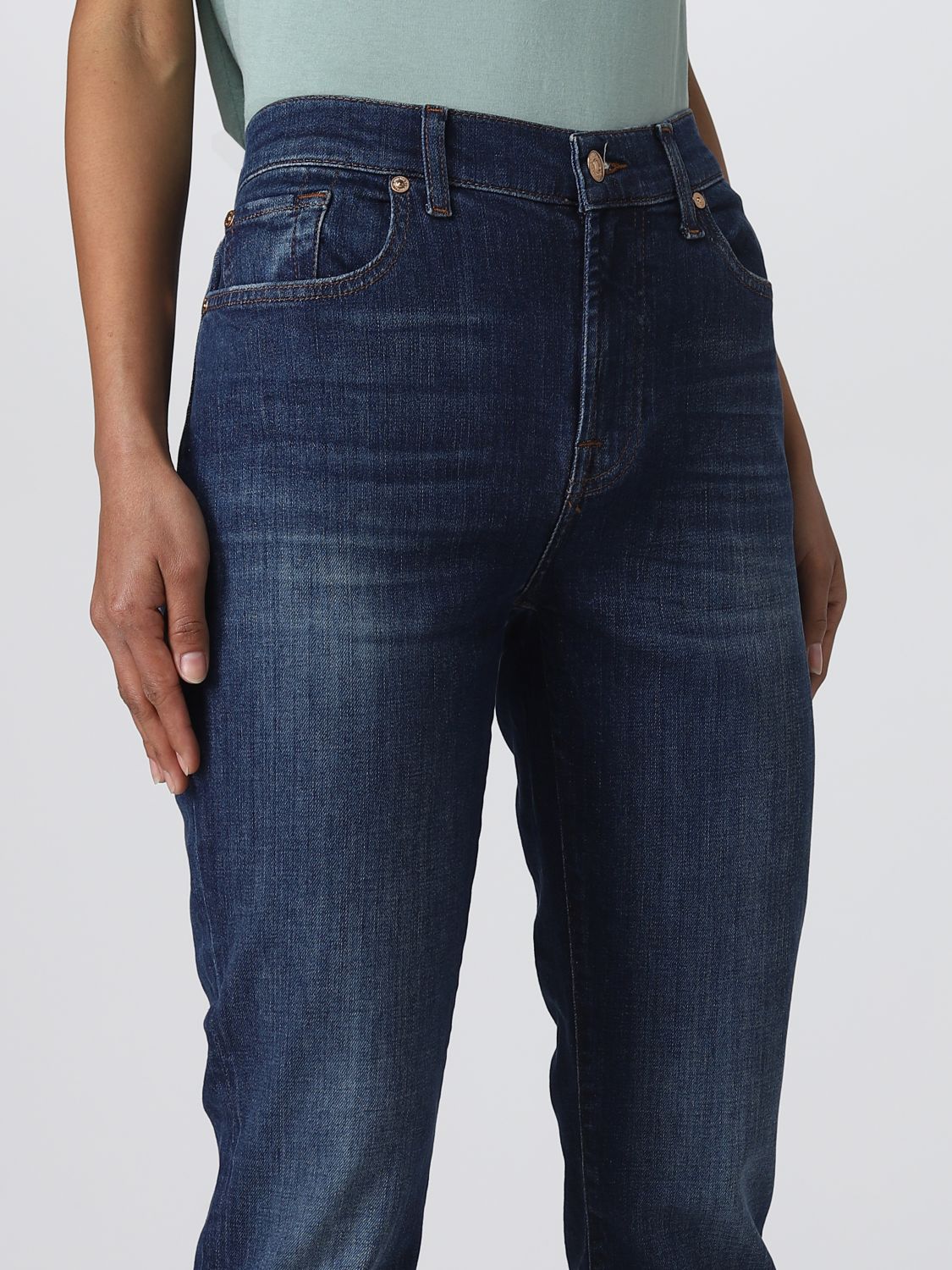 Trousers 7 For All Mankind: 7 For All Mankind trousers for women blue 3