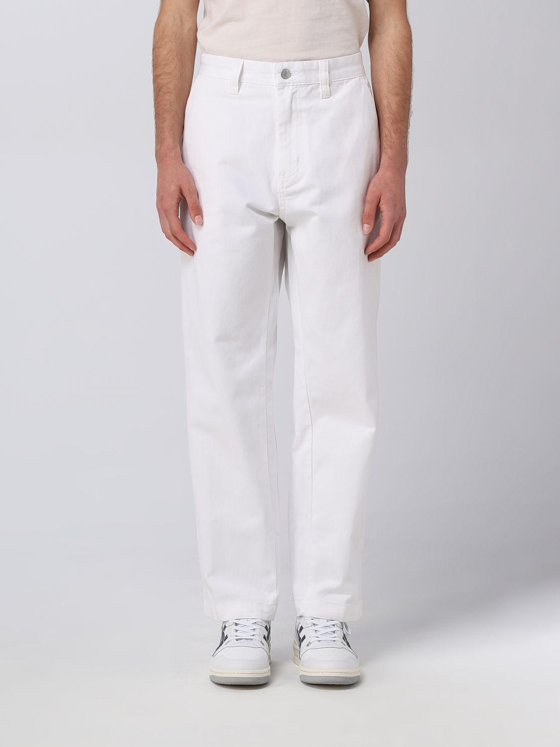 OBEY: pants for man - White | Obey pants 142020184 online on GIGLIO.COM