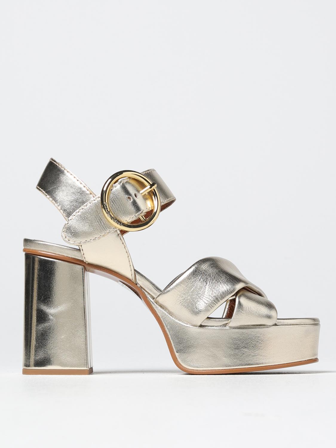 See By Chloé Heeled Sandals  Woman In Grey