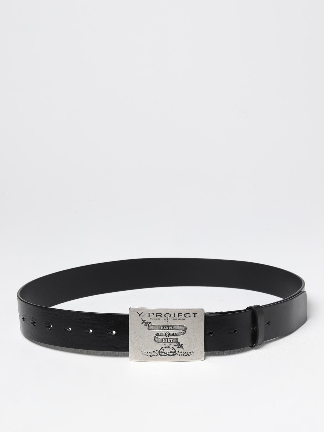 Y/PROJECT: belt for man - Black | Y/Project belt BELT31S24 online