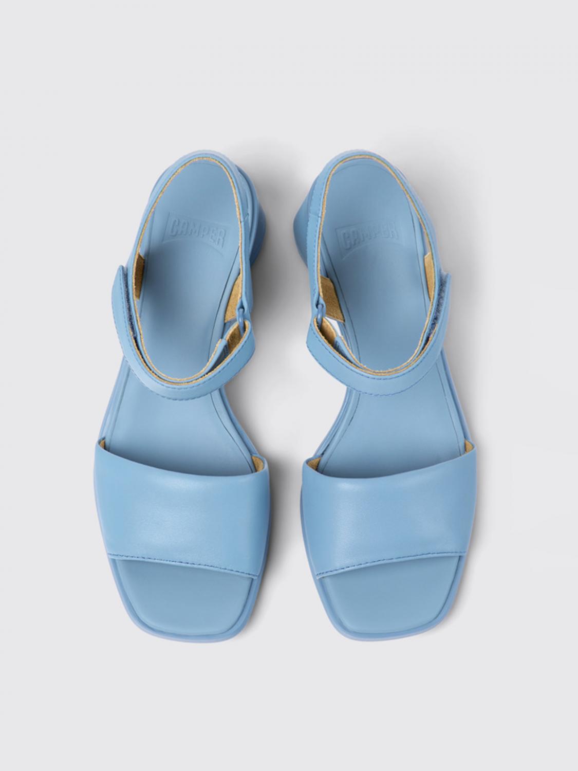 CAMPER Sandalias de tacón para mujer, Azul Oscuro Sandalias De TacÓN