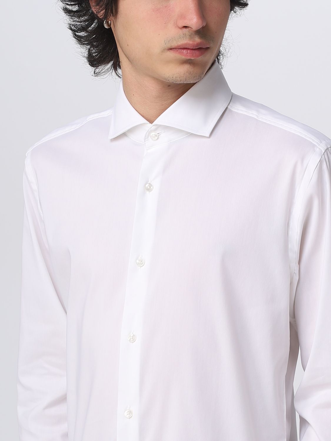 BOSS: shirt for man - White | Boss shirt 50489910 online on GIGLIO.COM