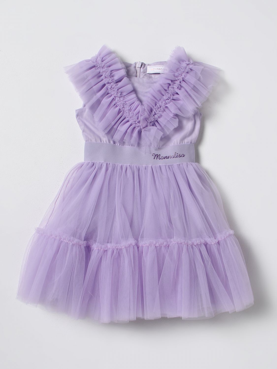MONNALISA: dress for girls - Wisteria | Monnalisa dress 17A904T9945 ...
