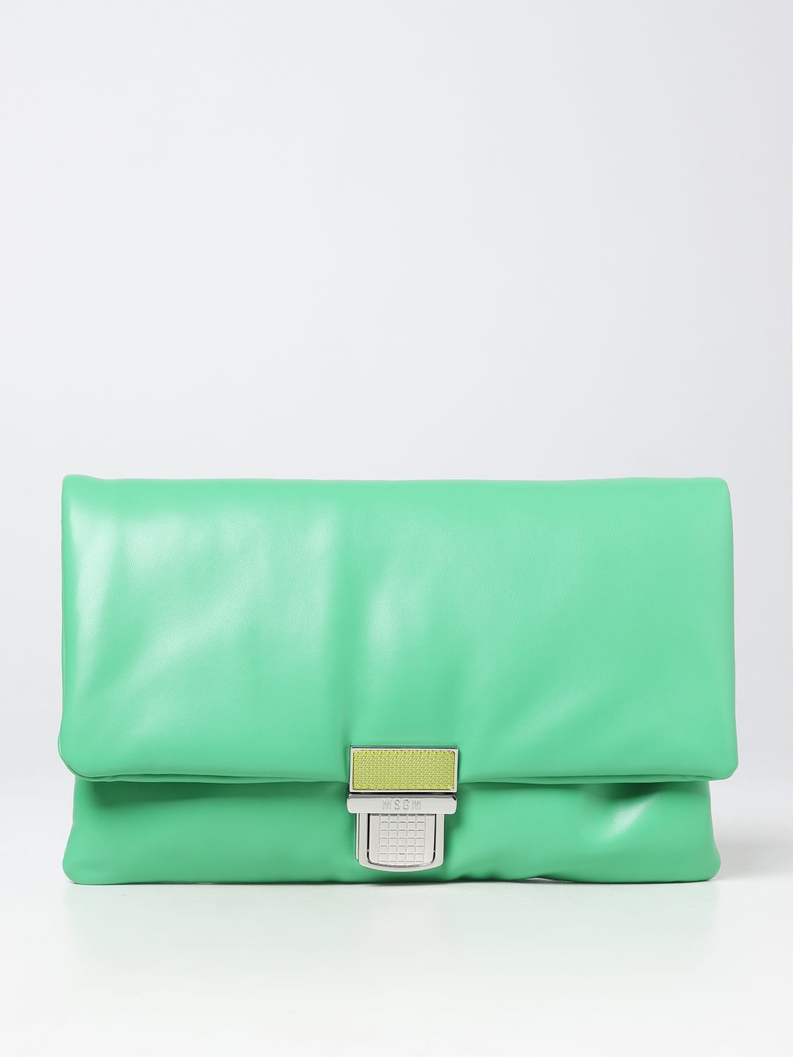 Msgm Clutch  Woman Color Green