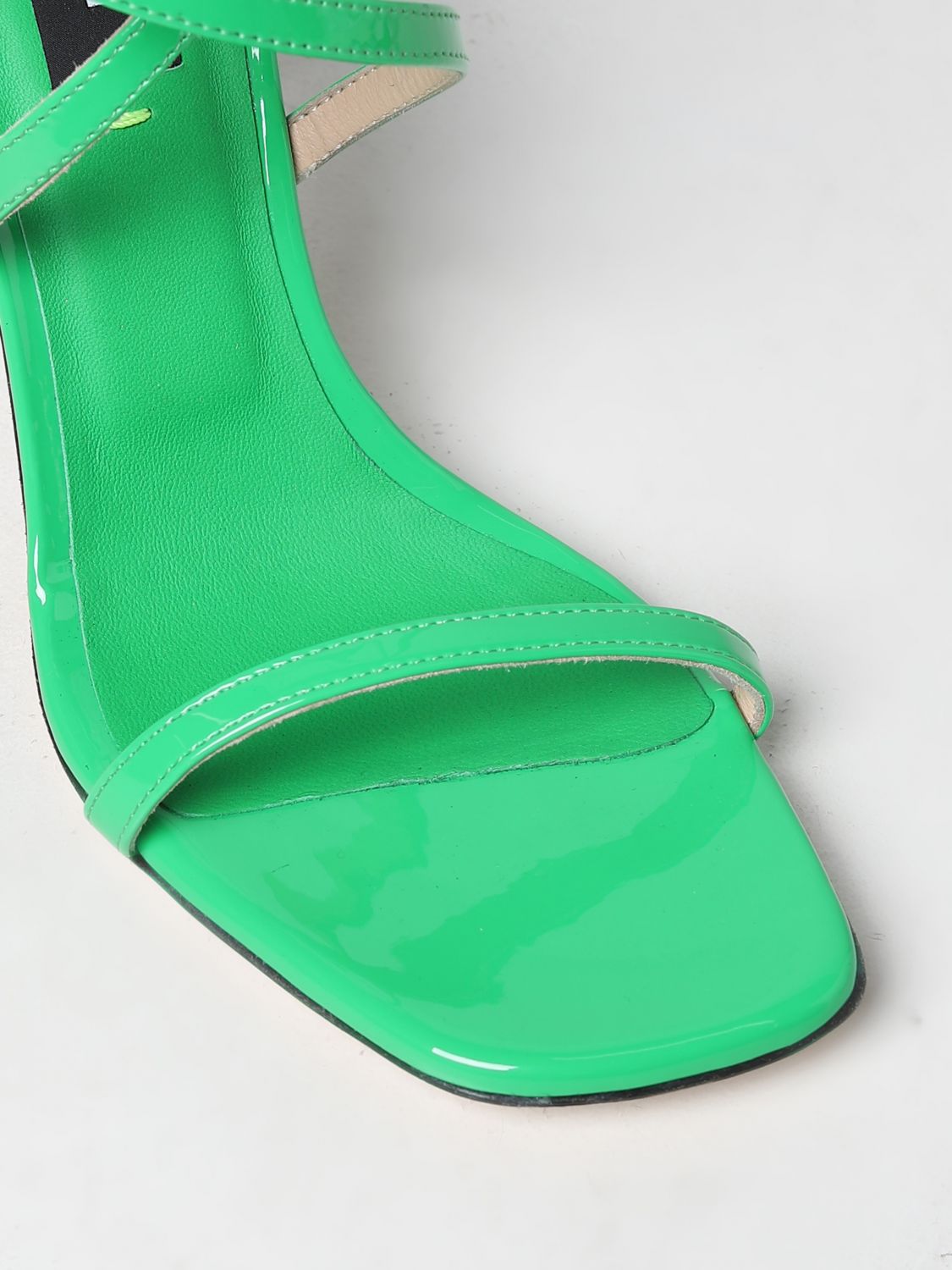 Sandali con tacco Msgm: Sandalo Msgm in vernice verde 4