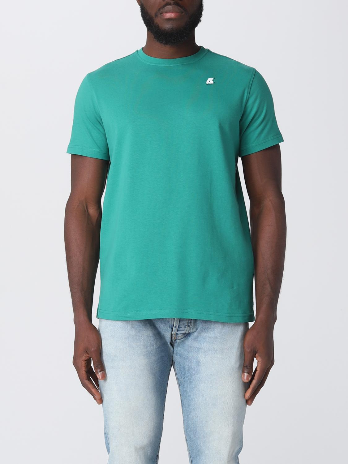 K WAY T shirt For Man Green K Way T shirt K3121RW Online On GIGLIO COM k-way-t-shirt-for-man-green-k-way-t-shirt-k3121rw-online-on-giglio-com