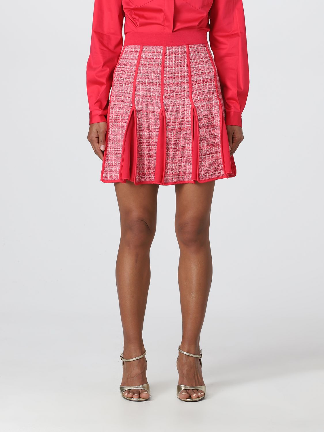 ELISABETTA FRANCHI: skirt for woman - Pink | Elisabetta Franchi skirt ...