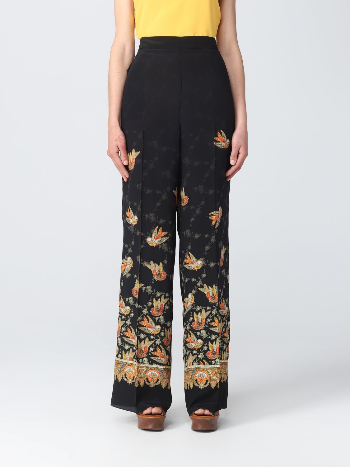 ETRO: pants for woman - Black | Etro pants 192074386 online on GIGLIO.COM