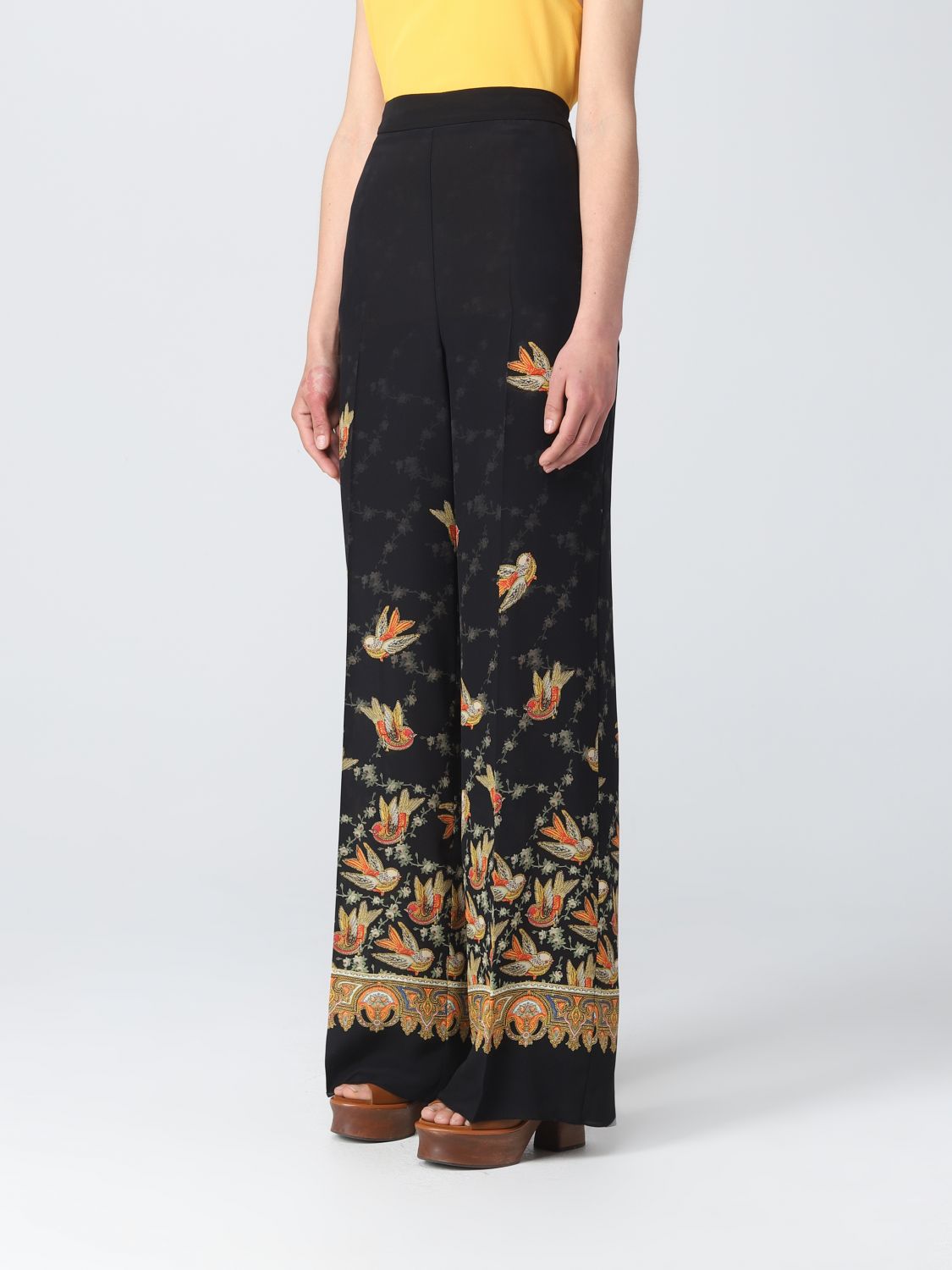 ETRO: pants for woman - Black | Etro pants 192074386 online on GIGLIO.COM