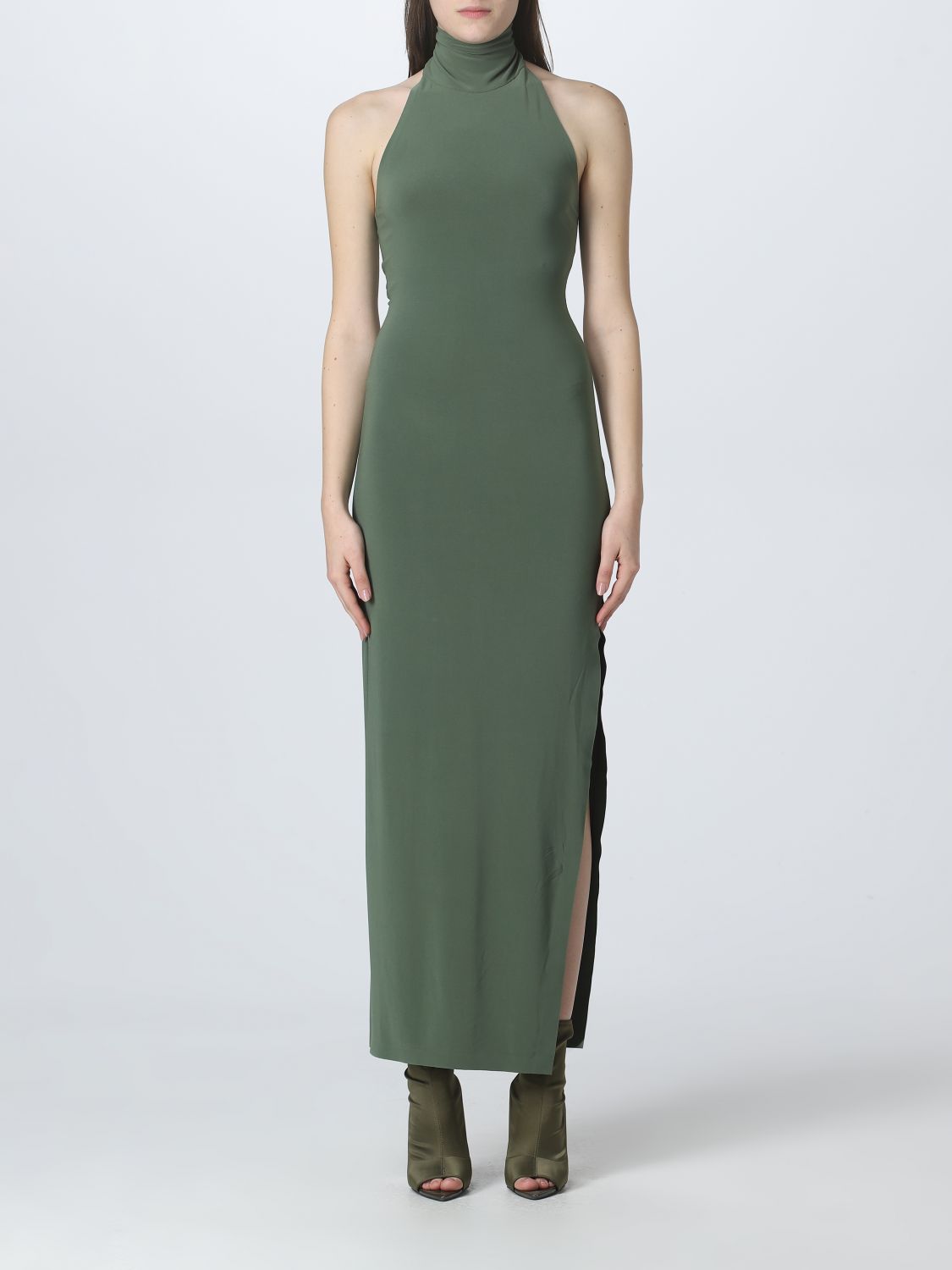 NORMA KAMALI: dress for woman - Green | Norma Kamali dress ...
