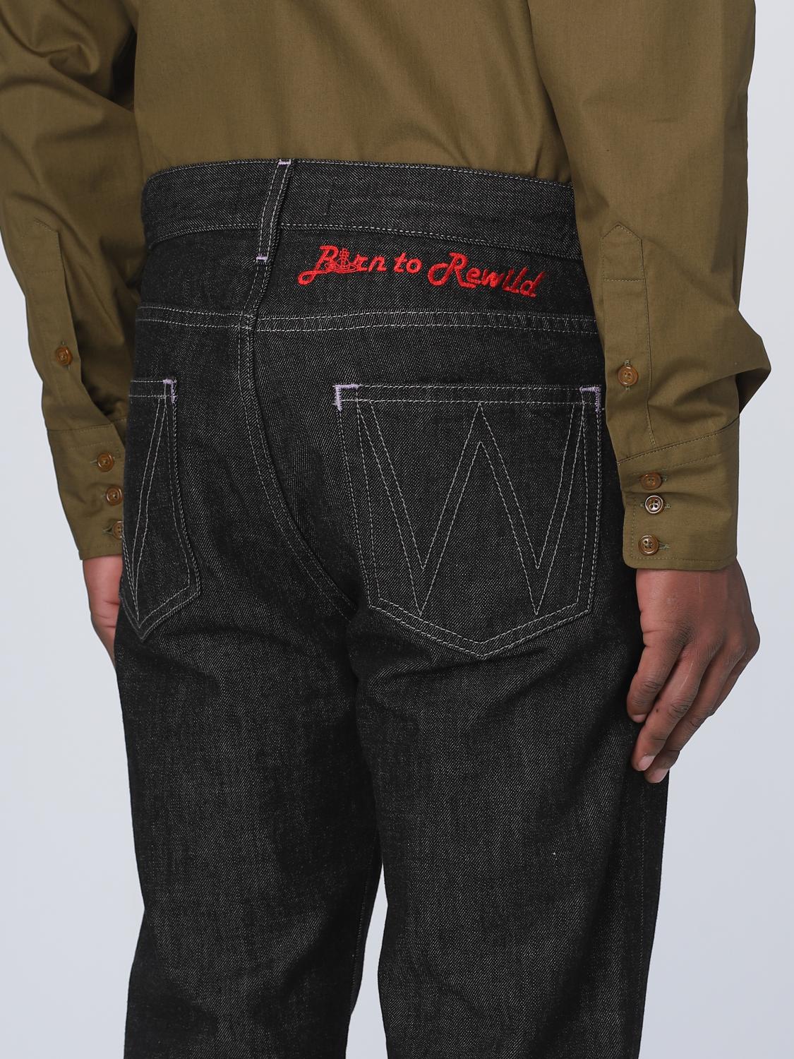 VIVIENNE WESTWOOD: jeans for man - Black | Vivienne Westwood jeans