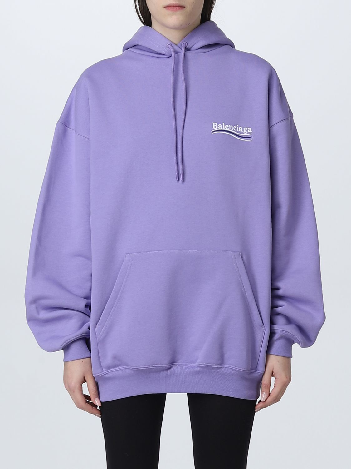Sweatshirt Balenciaga: Balenciaga Damen Sweatshirt violett 1