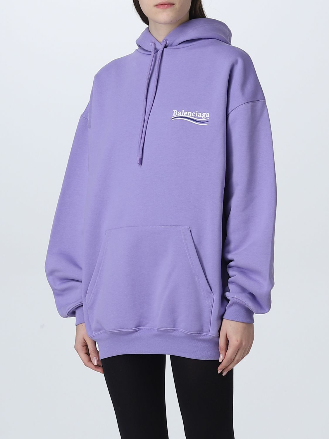 Sweatshirt Balenciaga: Balenciaga Damen Sweatshirt violett 4
