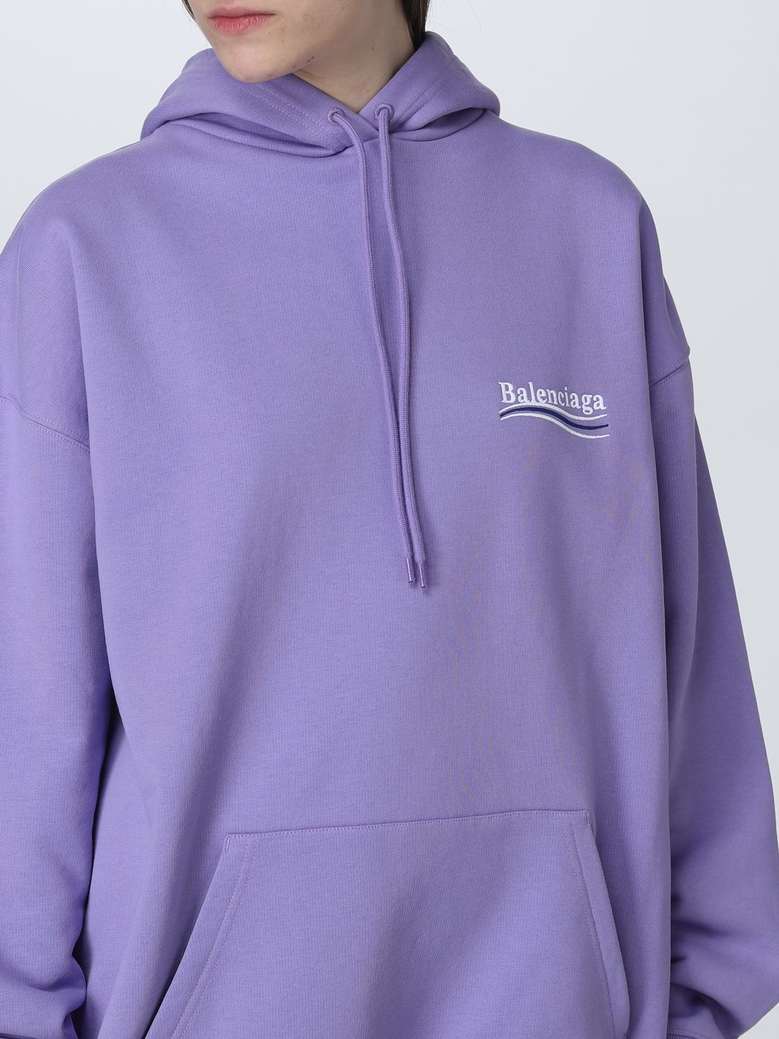 Sweatshirt Balenciaga: Balenciaga Damen Sweatshirt violett 5