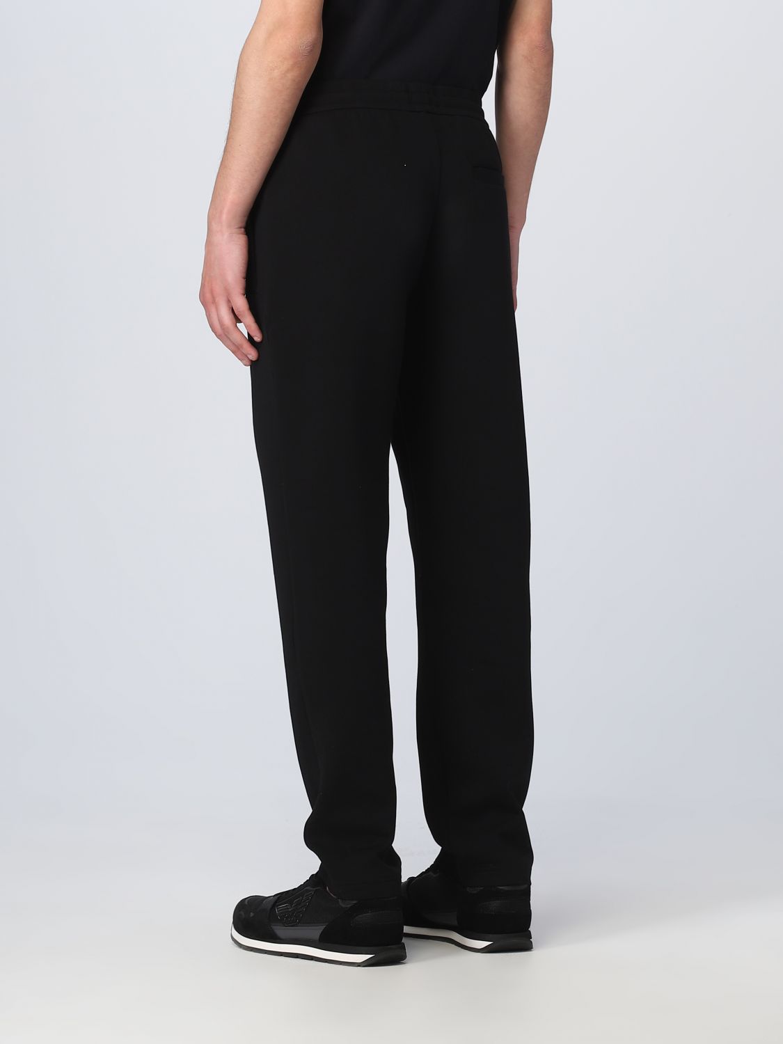 Tuta Emporio Armani: Pantaloni Emporio Armani in misto cotone nero 2