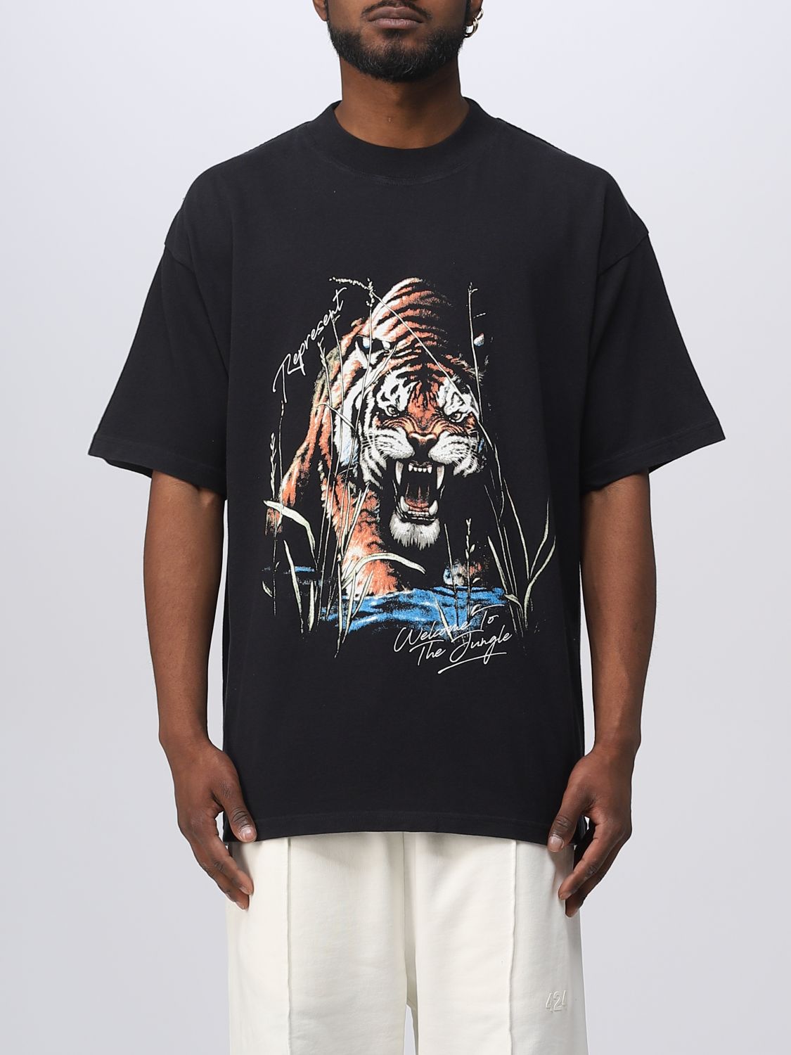 REPRESENT: t-shirt for man - Black | Represent t-shirt M05235 online at ...